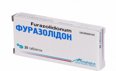 Furazolidone tablets: instructions for use
