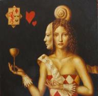 Queen of Cups (Rider White Tarot)